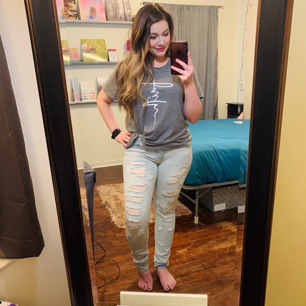 Low rise skinny jeans size 10